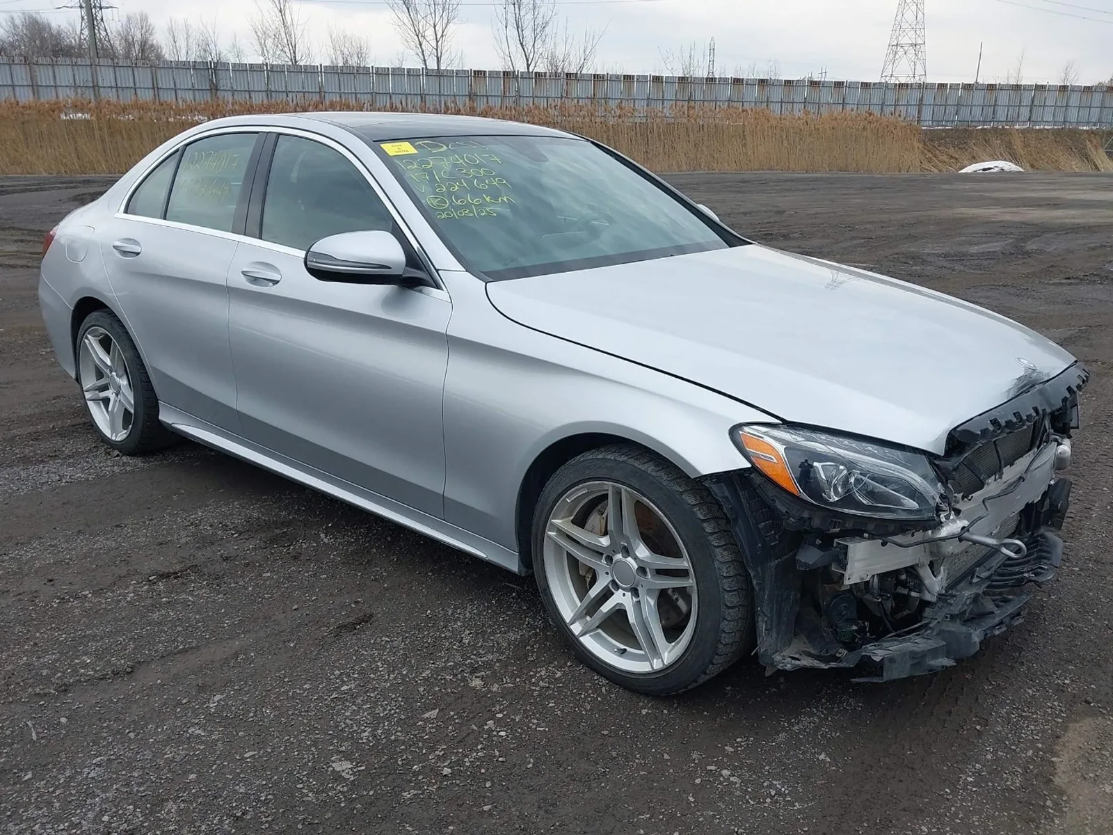 Mercedes W205 C300 przed naprawą